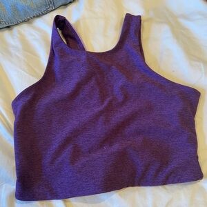 Purple Sleeveless Crop Top/Bra